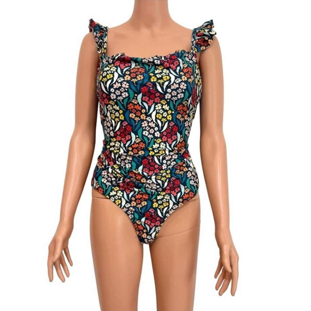 Albion Fit XXL The Mimi floral ruffle one piece swimsuit SW 3641